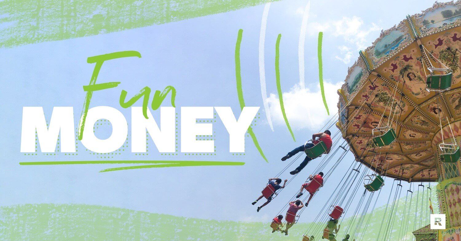 Using fun money at an amusement park.